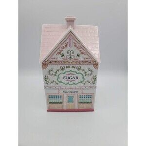 Vintage 1990 Lenox Spice Village Sugar Sweet Shoppe Canister Fine Porcelain